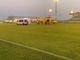I soccorsi giunti allo stadio di via Artigianato