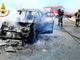 Pavese: in fiamme un'auto a Siziano sulla provinciale 205