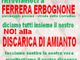 Ferrera Erbognone, flash mob pacifico del gruppo Rifiutiamoci contro la discarica di amianto