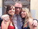 Luciano Bellan insieme alle figlie Violante e Margherita (da Facebook)