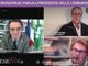 Attilio Fontana con Andrea Confalonieri e l'editore Enrico Anghilante durante la diretta di Varese Noi dedicata all'emergenza Coronavirus