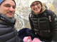 Paola Locarni con il marito e la figlioletta