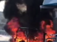 Auto a fuoco e supermercato evacuato nel vercellese
