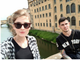 Mihaela Cheli con il fidanzato Matteo Tugnoli a Firenze nel maggio scorso (immagine da profilo Fb)