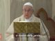 Papa Francesco parla a politici e scenziati durante l'omelia in Santa Marta di stamattina, lunedì dell'Angelo (foto tratta da Vatican News)
