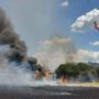 Incendio a Roma, sul Gra traffico bloccato lungo la complanare all'altezza dell'uscita Romanina
