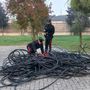 San Martino Siccomario: fermato con 100 chili di rame e fibra ottica, nei guai un pavese