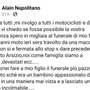 Il post di Alain Napolitano su Facebook Il post di Alain Napolitano su Facebook