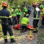 Oltrepò: cade in moto sulla strada del monte Alpe, uomo soccorso dai Vigili del fuoco