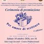 Premiazione Per amore di scrittura, concorso di racconti e poesie a Mezzana Bigli Premiazione Per amore di scrittura, concorso di racconti e poesie a Mezzana Bigli