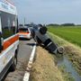 Valle: escono di strada con l'auto e si ribaltano in un fosso sulla statale 494, soccorse due persone