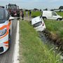 Ferrera: scontro furgone-auto sulla statale 756, soccorse tre persone