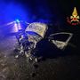 Incidente nella notte a Robecco: auto incendiata, conducente in codice verde a Magenta