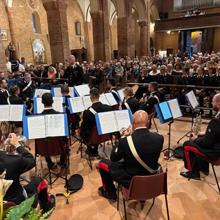 Lomello, le immagini del concerto della Fanfara del 3° Reggimento dei Carabinieri per i 1.000 anni della Basilica di Santa Maria Maggiore
