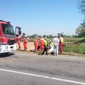 Dorno: scontro tra auto sulla circonvallazione, grave una 63enne