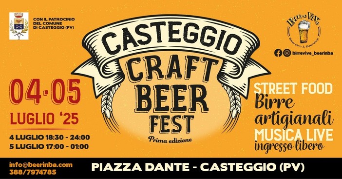 Casteggio, prima edizione del &quot;Craft Beer Fest&quot;