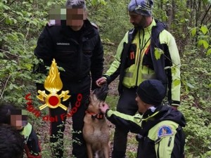 I Vigili del fuoco del comando di Pavia decisivi per il ritrovamento di un'anziana 92enne nel Parmense