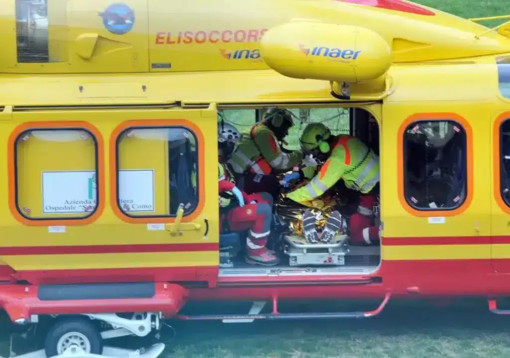 Cede la soletta, grave operaio caduto da 3 metri al Centro Tennis del Brallo