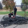 San Martino Siccomario: fermato con 100 chili di rame e fibra ottica, nei guai un pavese