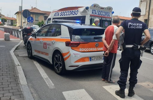 Ciclista investito da un’auto nella frazione magentina di Pontevecchio finisce al pronto soccorso in codice giallo