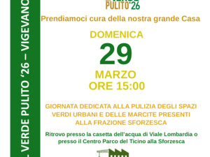 Vigevano, domenica 29 marzo torna la "Giornata del Verde Pulito"