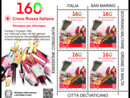 Poste Italiane, emesso un francobollo dedicato ai 160 anni della Croce Rossa