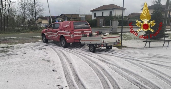 Grandinata in Lomellina tra Garlasco, Gropello e Vigevano