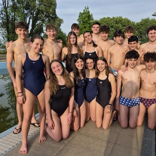 (Nella foto: gli atleti dell’H2Sport impegnati al Trofeo di Giussago)