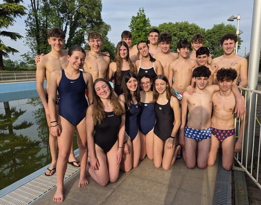 (Nella foto: gli atleti dell’H2Sport impegnati al Trofeo di Giussago)