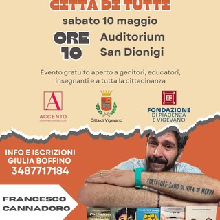 Vigevano: &quot;Due come noi tre&quot;. Incontro con Francesco Cannadoro