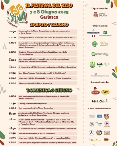 Garlasco, &quot;RisoMania&quot; alla terza edizione: &quot;Una festa sempre più grande&quot;