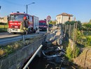 Pieve del Cairo: si ribalta con l'auto sulla provinciale, 46enne trasportato con l'elicottero in ospedale