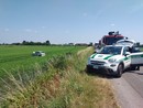 Vigevano: esce di strada con l'auto sulla provinciale 206, donna 77enne trasportata in ospedale con l'elicottero. Strada bloccata