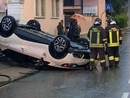 L'incidente avvenuto a Cilavegna in via Roma