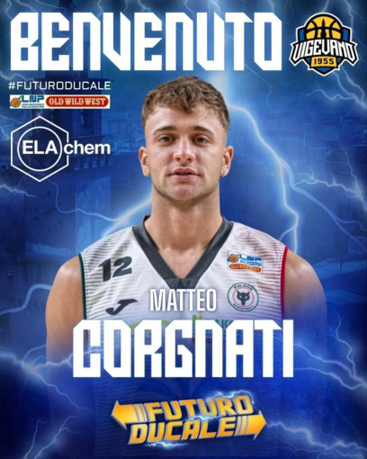 Basket serie B, Matteo Corgnati è un nuovo giocatore della ELAchem Vigevano 1955