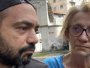 (L'influencer vigevanese Giuseppe Mercurio con la signora Anna Maria)