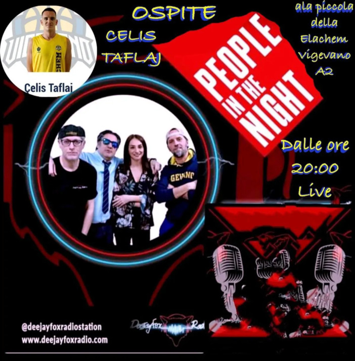 Basket serie A2: Taflaj ospite di "People in The Night" su Deejay Fox Radio Station giovedì 10 ottobre alle ore 20