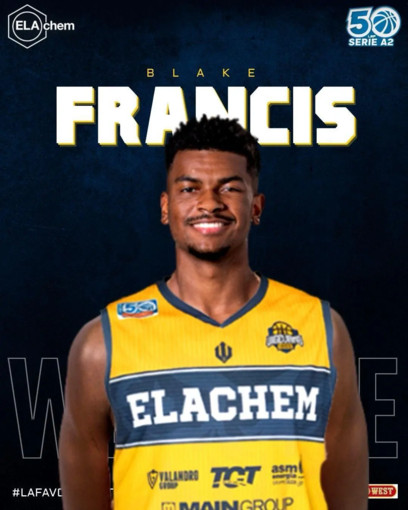 Basket serie A2, Vigevano 1955 ingaggia fino a fine stagione Blake Francis
