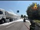 Copiano: cisterna carica di GPL in fiamme, chiusa la statale 235