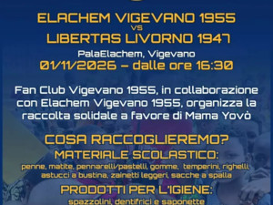 Basket serie A2, domenica 1 novembre offrite il vostro contributo al PalaElachem per Mama Yovò! Basket serie A2, domenica 1 novembre offrite il vostro contributo al PalaElachem per Mama Yovò!
