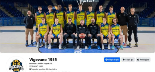 Basket serie B: social media, Vigevano 1955 nelle posizioni di vertice del girone A anche su Facebook e Instagram