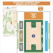 Basket serie B: trasferta di Treviglio, i tifosi gialloblu ospitati nella gradinata nord ospiti (ingresso 6)