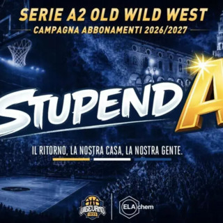 Basket serie A2, 1200 volte "StupendA"! E' nuovo record di abbonamenti, venerdì 2 ottobre ultimo giorno utile per ritirarli