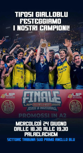 Basket, tutti al palaELAchem a festeggiare i ragazzi mercoledì 24 giugno alle ore 18.30