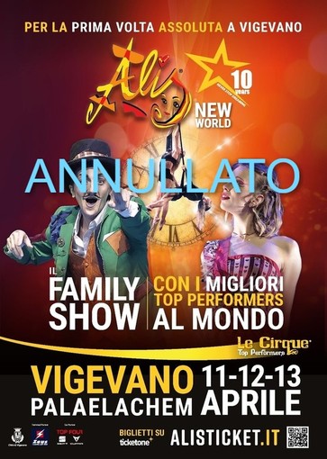 Vigevano: annullato lo spettacolo &quot;Alis New World&quot; al palaELAchem