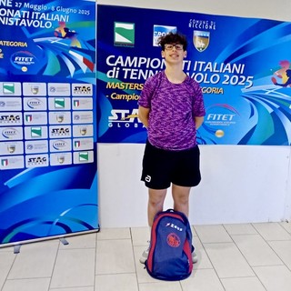 Tennistavolo, campionati italiani quarta categoria: Alessandro Peluso chiude nei primi otto