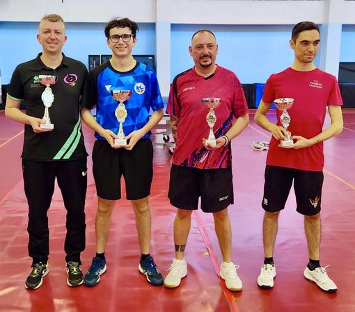 Tennistavolo: campionati provinciali, Cantella trionfa nell’assoluto. Altri tre atleti ducali a podio nelle rispettive categorie