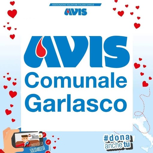 Domenica prossima l’Avis di Garlasco chiama a raccolta i cittadini per la donazione di sangue