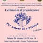 Premiazione Per amore di scrittura, concorso di racconti e poesie a Mezzana Bigli Premiazione Per amore di scrittura, concorso di racconti e poesie a Mezzana Bigli