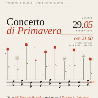 Dopo il grande successo del 10 maggio, l'Orchestra Giovanile "Amici Teatro Cagnoni" raddoppia: venerdì 29 maggio il concerto di bis a Vigevano